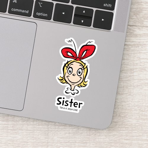 How the Grinch Stole Christmas  Grinch Sister Sticker