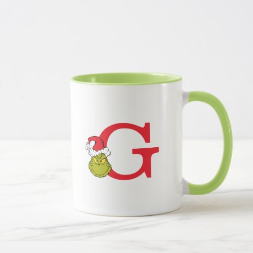 How the Grinch Stole Christmas  Monogram G Mug