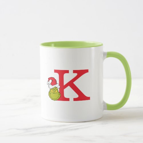 How the Grinch Stole Christmas  Monogram K Mug