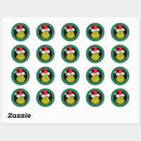 Grinch Christmas Stickers, 50 Pcs