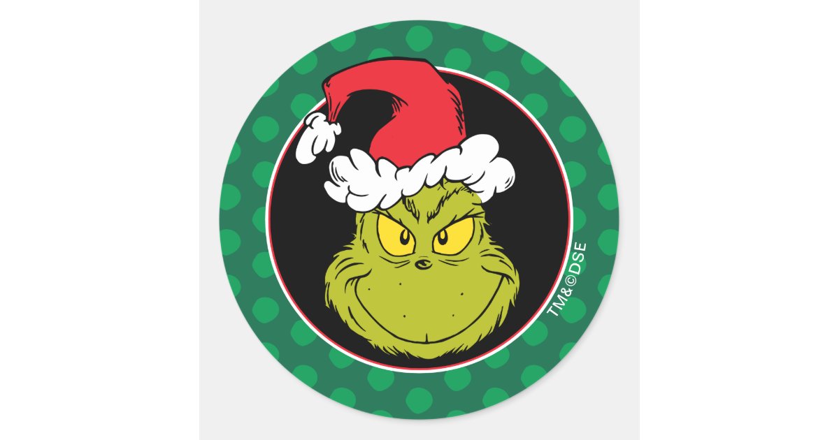 Grinch Christmas Stickers, 50 Pcs