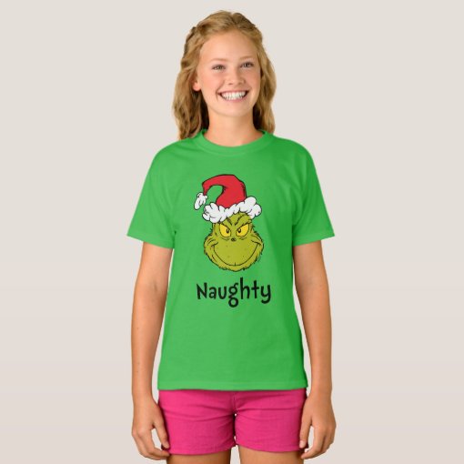 How The Grinch Stole Christmas Naughty Grinch T Shirt Zazzle 4370