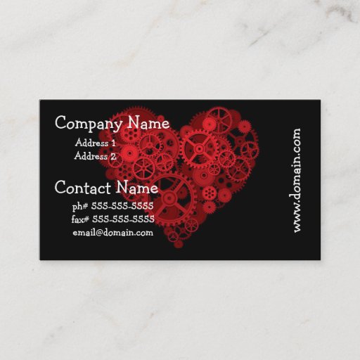 Customizable How the Heart Works Business Cards