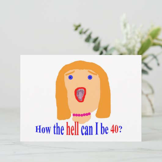 How the hell can I be 40? (Standing Front)