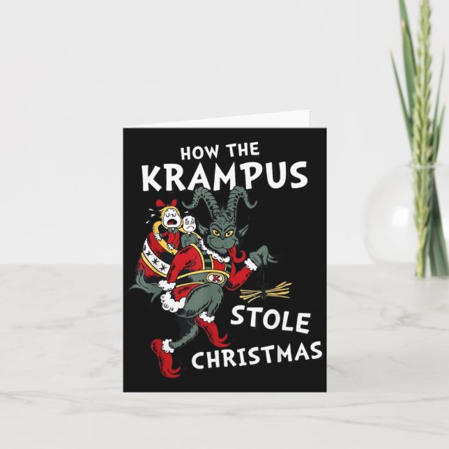 How The Krampus Stole Christmas  Card (Front)