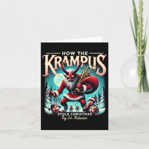 How The Krampus Stole Christmas Krampus Is Coming  Card