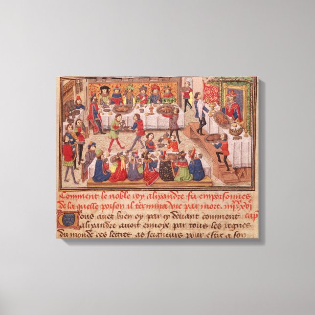 How the Noble King Alexander was Poisoned Canvas Print (Front)