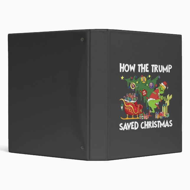 How The Trump Saved Christmas 3 Ring Binder (Background)