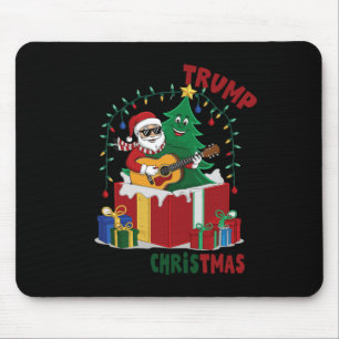How The Trump Saved Christmas Funny Holiday Christ Mouse Pad
