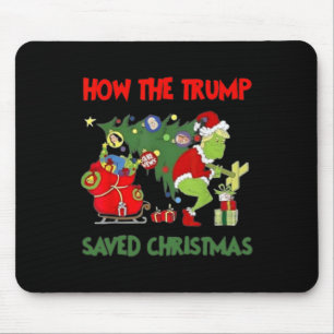 How The Trump Saved Christmas Funny Trump Christma Mouse Pad