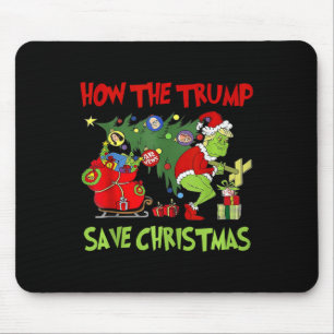 How The Trump Saved Christmas Funny Trump Christma Mouse Pad