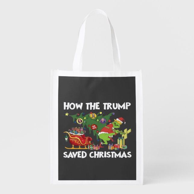 How The Trump Saved Christmas Grocery Bag (Front)