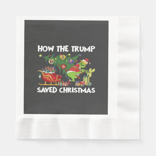 How The Trump Saved Christmas Napkins (Front)