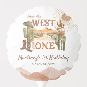 How The West Was One Birthday Party Cowboy Balloon