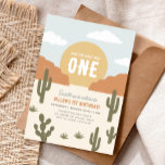 How the West Was One Cowboy Birthday Invitation<br><div class="desc">Saddle up and celebrate your little one's birthday with this wild west themed invitation!</div>