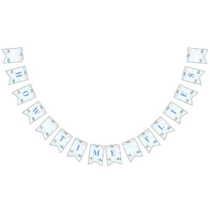 How Time Flies Toy Plane Travel Theme Bunting Flags