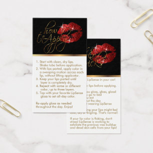 How to Apply & Tips - Red Glitter Lips