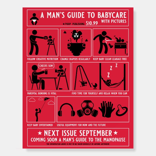 How To Be A Dad Guide Foam Board (Front)