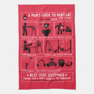 How To Be A Dad Guide Kitchen Towel