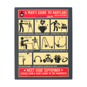 How To Be A Dad Guide Metal Print