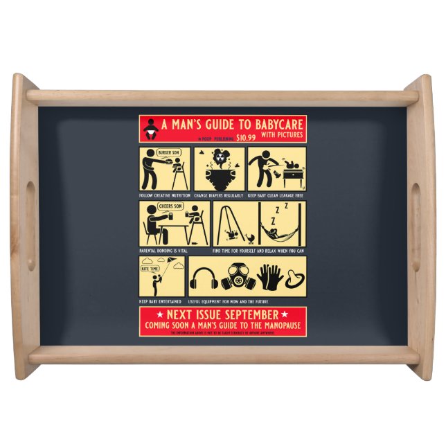 How To Be A Dad Guide Serving Tray (Front)