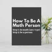 How To Be A Math Person (Standing Front)
