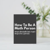 How To Be A Math Person (Standing Front)