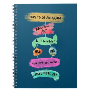 How to Be An Artist (blue) Notebook