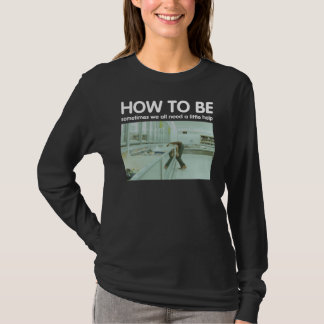 How To Be Art Freezer Ladies' long sleeve black T-Shirt
