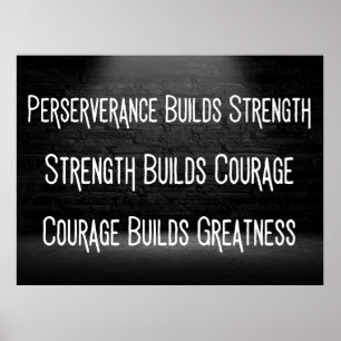 How to Build Greatness - Motivational Poster