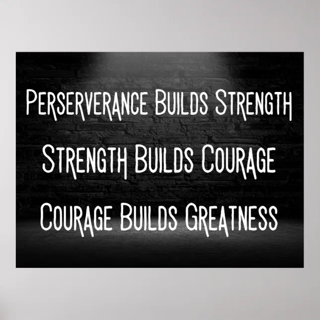 How to Build Greatness - Motivational Poster | Zazzle