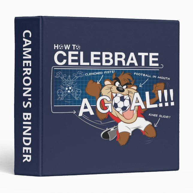 How to Celebrate a Goal With TAZ™ 3 Ring Binder (Front/Spine)