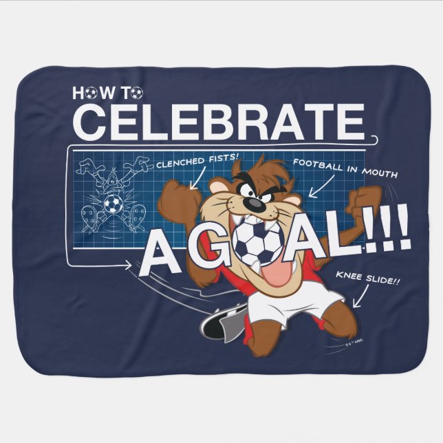 How to Celebrate a Goal With TAZ™ Baby Blanket (Horizontal)