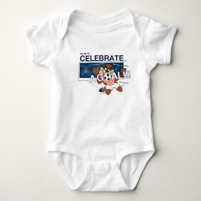 How to Celebrate a Goal With TAZ™ Baby Bodysuit (Front)