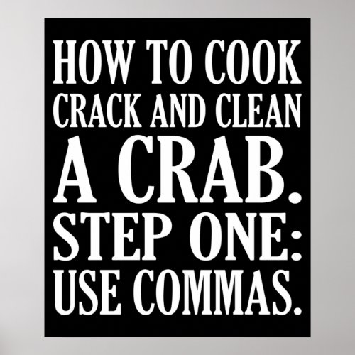How To Cook Crab Seafood Crabbing Crabs Lobster Poster