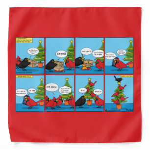 How to Decorate a Christmas Tree Comic Bandana