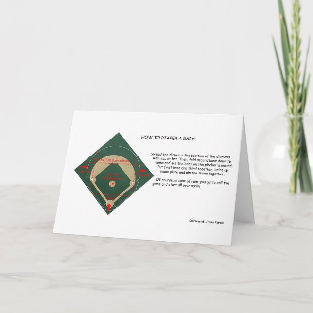 How To Diaper a Baby Card (Front)
