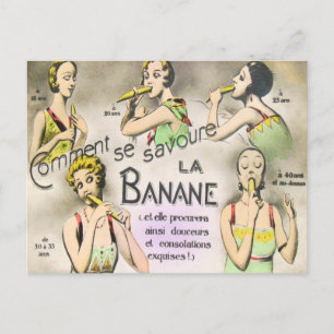 How To Enjoy A Banana Postcard