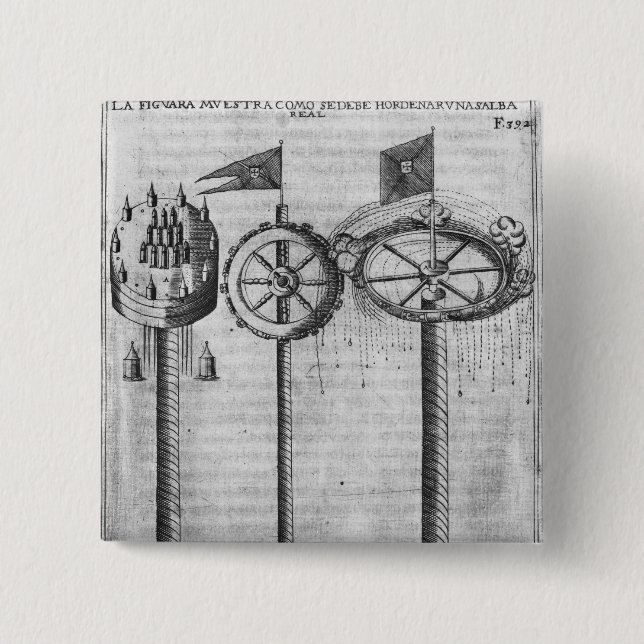 How to fire a royal salute pinback button (Front)