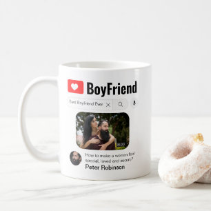 How to Funny Best Boyfriend Ever Video Search Coffee Mug