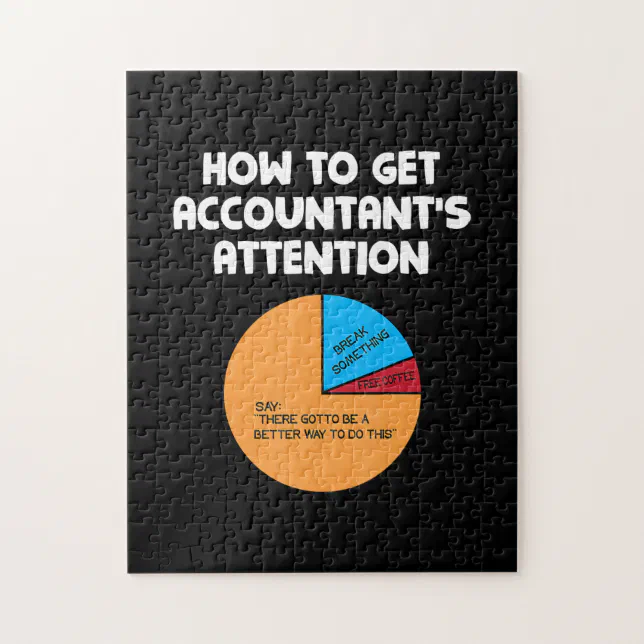 How To Get Accountant's Attention Chart Gift Jigsaw Puzzle (Vertical)