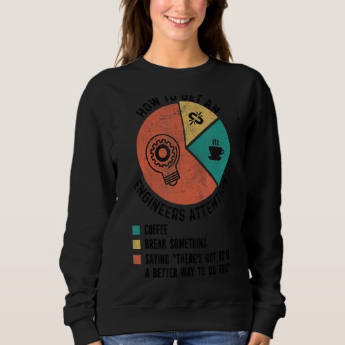 How To Get An Engineers Attention Funny Engineer E Sweatshirt