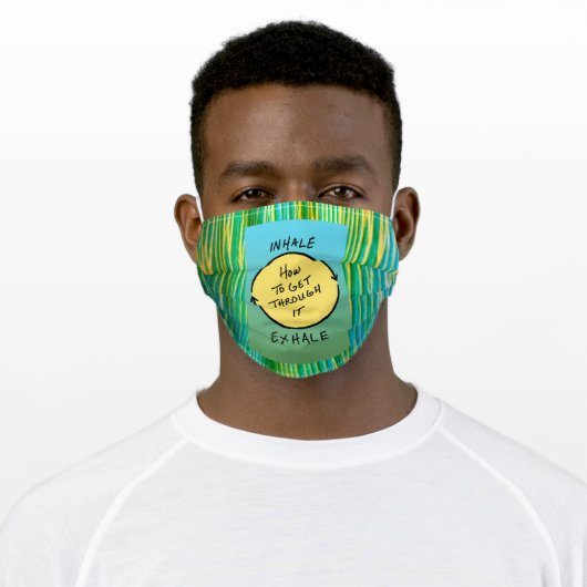 How to Get Through It Adult Cloth Face Mask (Worn)