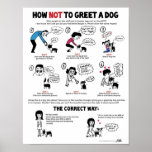 How To Greet A Dog Poster (11 X 14&quot;) - By Lili Chi at Zazzle