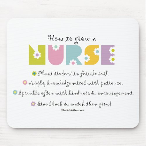 How to grow a Nurse Mouse Pad