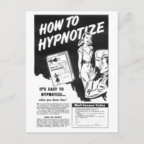 How to Hypnotize Postcard