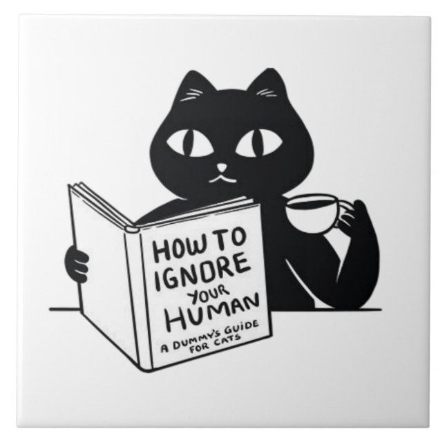 How to ignore your people ceramic tile (Front)