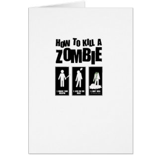 How to kill a ZOMBIE Cards