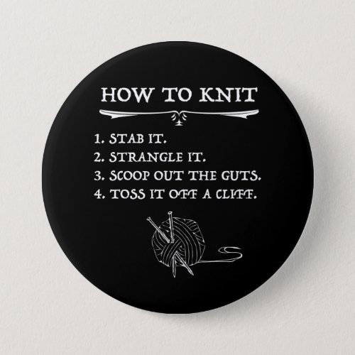 How To Knit Halloween Style Button