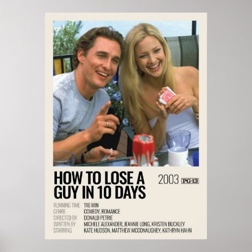 How to Lose a Guy in 10 Days 2003 movie Poster